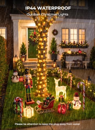 LED Christmas Lights Indoor Outdoor, 99FT 300 Count Mini String Lights - Image 7