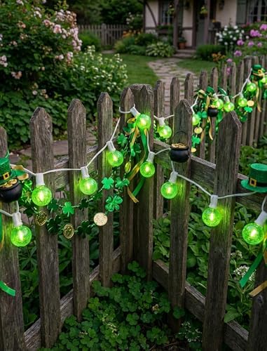 25FT G40 LED Green String Lights Outdoor with 27 Shatterproof Globe Bulbs - Image 5