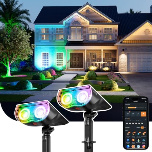 Linkind Smart Solar Spot Lights Outdoor SL5C, IP67 Solar Lights Outdoor by Linkind