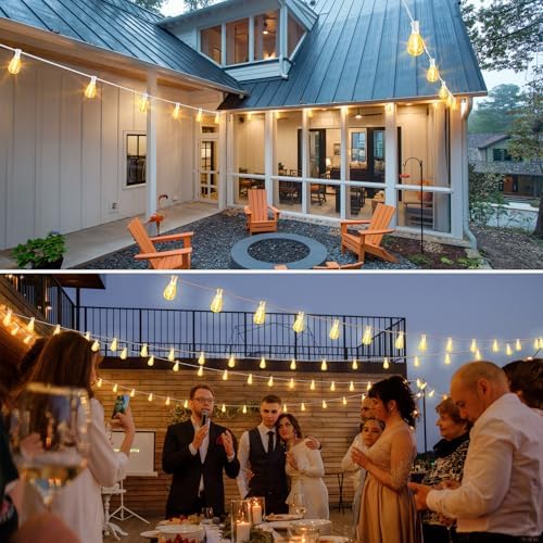 Larkvue 75FT LED Outdoor String Lights, Patio Light, 22+2 S11 Bulbs, White - Image 6