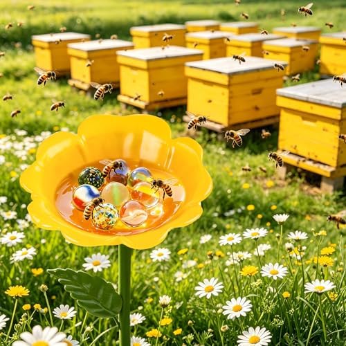 20pcs Bee Watering Station Marbles, Drowning Prevention - Garden Decoration - Image 5