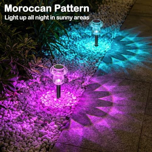 Solar Lights Outdoor 8 Pack Color Changing Mushroom Garden Lights - Image 6