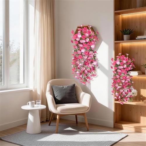 INQCMY Artificial Fake Flowers Plants for Outdoor Spring Summer Decoration - Image 5