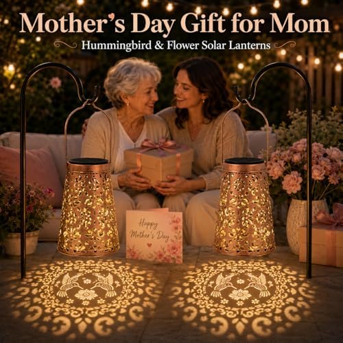 LeiDrail Butterfly Solar Lanterns, Outdoor Hanging Garden Lights, 2 Pack - Image 2