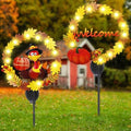 Capoda 2 Pcs Thanksgiving Outdoor Decorations Solar Turkey Yard Stakes by Capoda