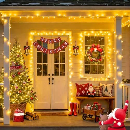 JMEXSUSS Outdoor String Lights Indoor for Bedroom, 200 LED Christmas Lights - Image 5