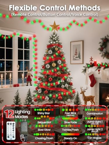 Connectable 43FT 100LED Globe String Lights Indoor, Smart Classroom Lights - Image 4