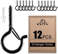 ADIIL Q Hanger Ceiling Screw Hooks for Hanging Outdoor String Light, Plants by ADIIL