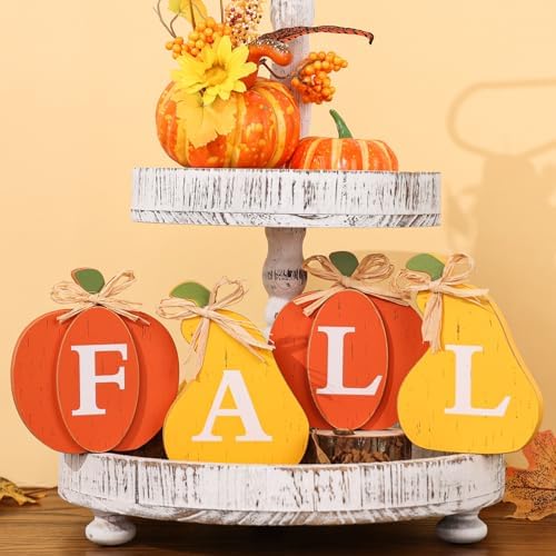 Fall Decorations Fall Thanksgiving Pumpkin Decor 3D Wooden Table Decor - Image 4