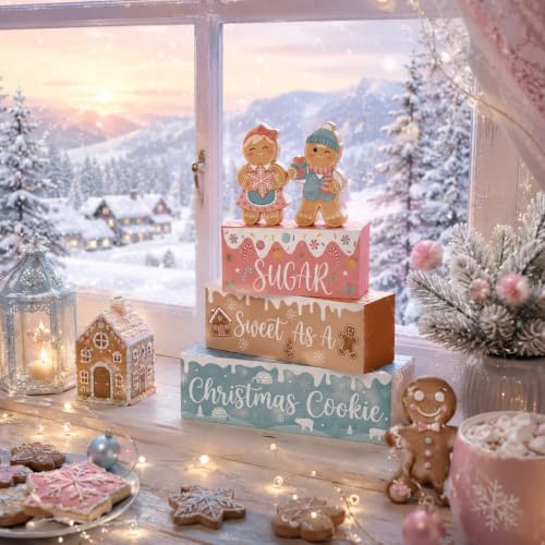 Colingmill 5 Pcs Christmas Gingerbread Indoor Decoration Table Centerpiece - Image 6