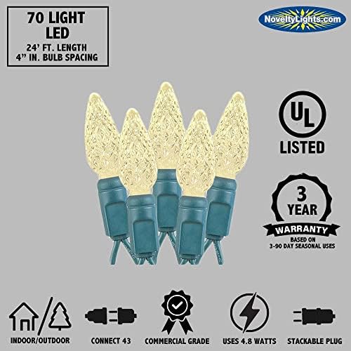Novelty Lights 24 Feet 70 LED True Twinkle Pink Outdoor Christmas Lights - Image 4