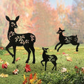 Outdoor Deer Garden Decor,Christmas Decorations Outdoor Metal Yard Stakes by HokfirmHomeDecorGarden