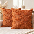 AVOIN colorlife Caramel Pumpkin Fall Throw Pillow Covers 16x16 Inch by AVOINcolorlife