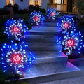 Anordsem Solar Lights Outdoor Waterproof: Garden Light Solar Powered for Yard Outside - LED Sparkler Fireworks Colorful Lighting Patio Decor 6 Pack - Gardening Gifts for Women Men Gardener by Anordsem
