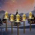 BRIGHTDECK Solar Christmas Tree Pathway Lights Outdoor Decorations, 5 Pack by BRIGHTDECK