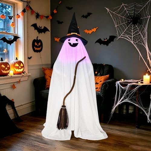 Halloween Decorations Outdoor Indoor, Color Changing Light Up Ghosts - Image 3