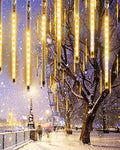 Christmas Lights 20 Tubes Warm White Meteor Shower Icicle Lights 480 LED by Flacchi