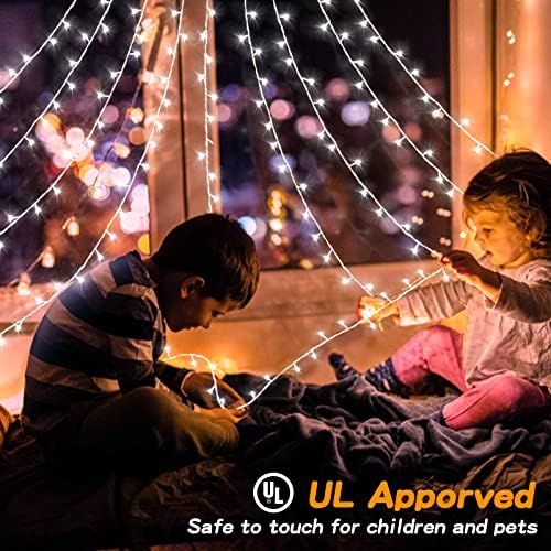 BlcTec Outdoor Christmas Lights 317 LED Christmas Star Lights with 9 Strands 11.9ft Waterfall Tree Lights, 8 Modes, Waterproof & Timer for Garden Yard Patio Outdoor Xmas Decorations, Cool White - Image 3