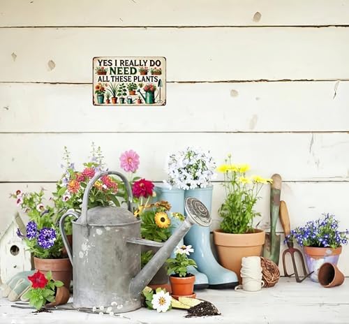 Bestylez Garden Gifts I Really Need All These Plants Vintage Gardening Signs for Home Garden Greenhouse Living Room Bedroom Yard Outdoor Decor 8X12 Inch (3362) - Image 5