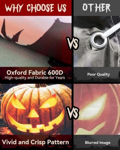 Halloween Door Cover Decor, Outdoor Party Wall Backdrop Sign - Image 6