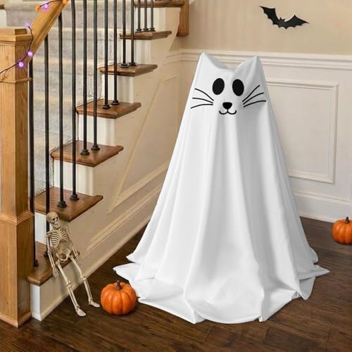 1 Packs Spooky Ghost Halloween Cat Decor Indoor for Birthday Party - Image 4
