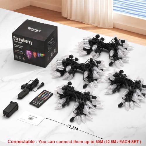 Smart C9 Christmas Outdoor Lights, 164FT 200LED APP Remote Control String Lights, DIY Chasing Xmas Lights, RGB Color Changing with Timer & Music Sync for Holiday Xmas Tree Decoration - Image 7