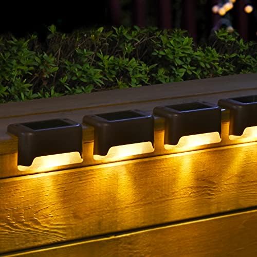 SOLPEX Solar Deck Lights 12 Pack, Waterproof Led Lights, Warm White - Image 3