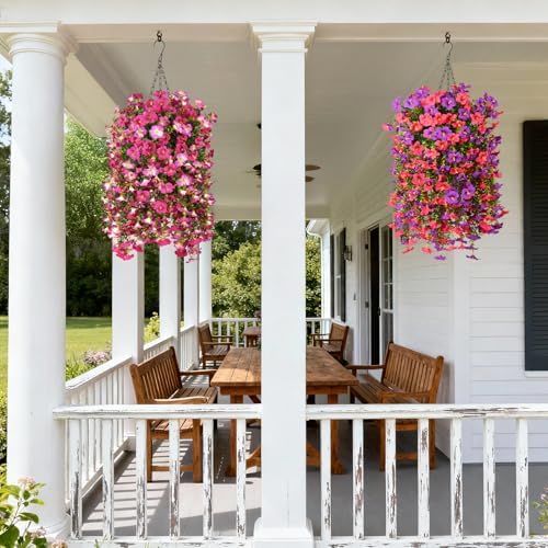 INQCMY Artificial Fake Flowers Plants for Outdoor Spring Summer Decoration - Image 6