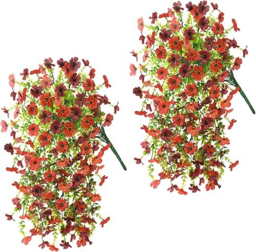 ZFProcess Artificial Hanging Flowers for Outdoors Fall Decoration - Image 3