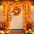Runleo 4 Pack Fall Decorations Maple Leaf Lights Garland Total 40 ft 80 LED by Runleo