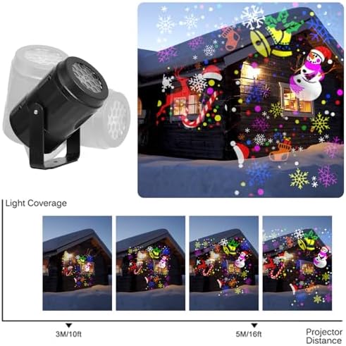Christmas Projector Lights Outdoor/Indoor, Led Lights Projector Waterproof for Christmas Decorations, Holiday Projector for Xmas - Image 4