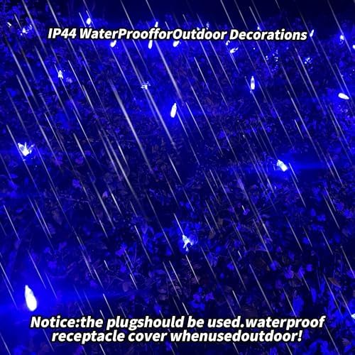 Christmas Net Lights Outdoor 120 LED 6ftx5ft Christmas Decorations Light,8 Modes Connectable Waterproof Net Mesh Lights for Xmas Trees, Bushes, Wedding, Garden, Outdoor, Indoor Decor(Blue) - Image 5