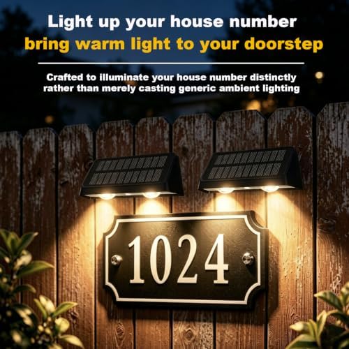 Solar Fence Lights Outdoor,Solar Powered Wall & Deck Lights 8 Pack - Image 3