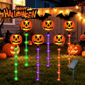 6 Pack Solar Pumpkin Lights Outdoor Waterproof for Halloween Decorations by SANJICHA
