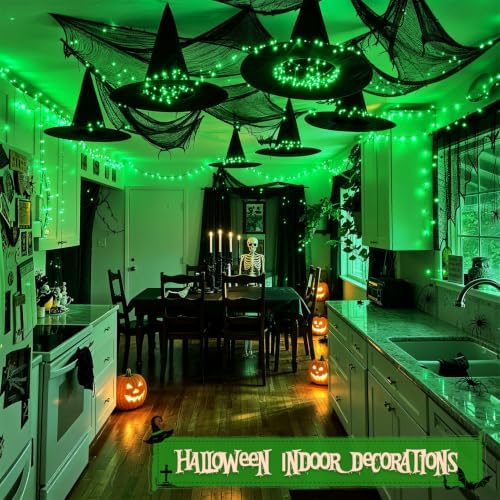 JMEXSUSS 250 LED Green Christmas Lights, 91.5ft Halloween Lights Plug in - Image 5