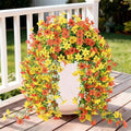INQCMY Artificial Fake Hanging Flowers Plants for Outdoor Fall Decoration by INQCMYPlantRack