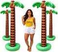 Giant Inflatable Palm Trees, 6 Foot, Hawaiian Tropical Beach Decor, 4 Pack by Playbees