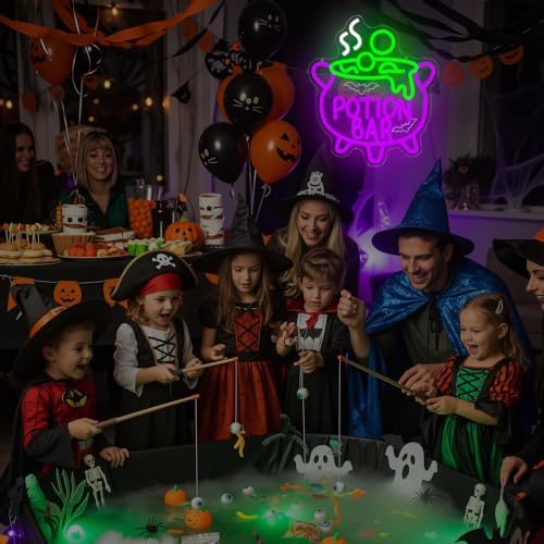 Potion Bar Halloween Neon Sign Witch neon LED sign for wall Decor Dimmable - Image 6