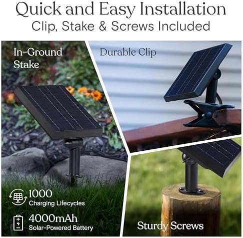 Brightech Ambience Pro Super Bright Solar - 27Ft Remote Control Outdoor String Lights with 12 Shatterproof S14 Bulbs, Commercial Grade LED, Waterproof Patio Lights, 4W Soft White for Patio, Garden - Image 4