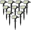 WELALO Solar Lights Outdoor, IP68 Waterproof, 65 LED, Cool White, 10 Pack by WELALO