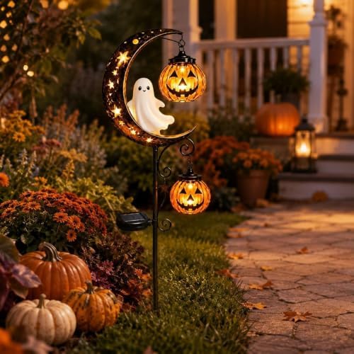 Halloween Decorations Outdoor-Solar Stake Lights Halloween Decor (Black-F) - Image 6