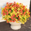 24 Bundles Artificial Fall Flowers for Outdoor Realistic Faux Flower Garden Home Decoration,Hanging Autumn Fall Decor Daisy with Eucalyptus Leaves Fake Plants Greenery Porch Patio Front Door Decors by StymedecaArtificialFlowers