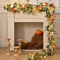 9 FT Fall Garland with Lights, Extra Long Fall Garland for Mantel by Waipfaru