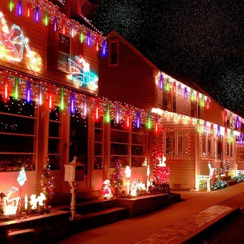 Meteor Shower Lights for Christmas New Year Party Outdoor Decor, Multicolor - Image 6