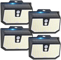 Brightever 4-Pack Solar Lights Outdoor Motion Sensor, Super Bright Outdoor Solar Lights Waterproof, 3 Lighting Modes Security Wall Lighting for Outside House, Pathway, Garden, Walking Dog, Fence by Brightever