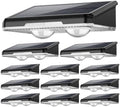 Solar Fence Lights Outdoor Waterproof 12 Pack Warm White & RGB 8 Colors Fence Lights Solar Powered with Ultra-Bright LED Lens Outdoor Solar Lights for Fence, Backyard, Railing, Patio, Wall, Step, Deck by UGDLUCK