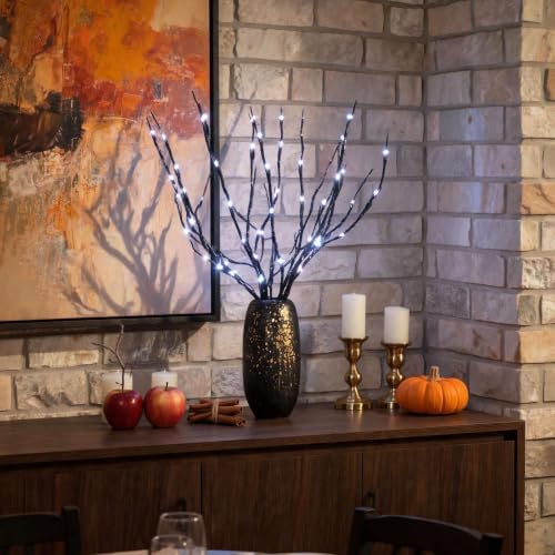 AMARS 3pcs Lighted Artificial LED Branch Lights with Timer Battery Operated Christmas Fairy Spirit Decorative Twig Tree Decorations for Vase Home Living Room (29inch, Auto 6H ON/18H Off, White) - Image 7