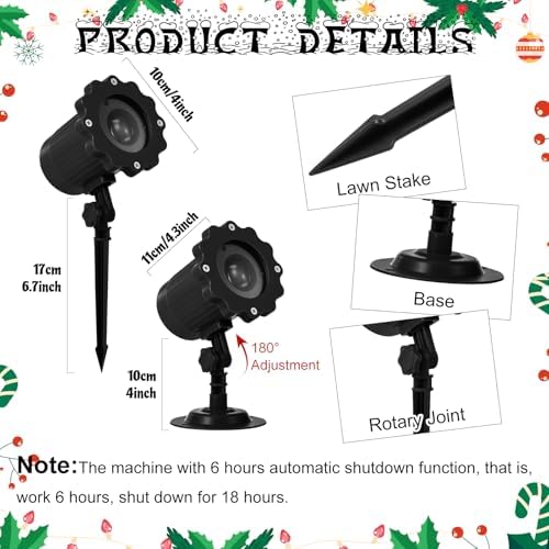 Treela Nativity Projector Light Outdoor Christmas Religious Decoration - Image 4