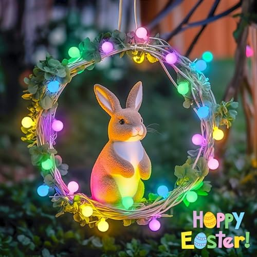 JMEXSUSS 33ft 100 LED Globe Easter Lights Battery Operated with Remote - Image 3