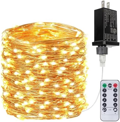 66FT 200 LED Fairy Lights with Remote, Plug in Twinkle Light Outdoor Indoor by BHCLIGHT